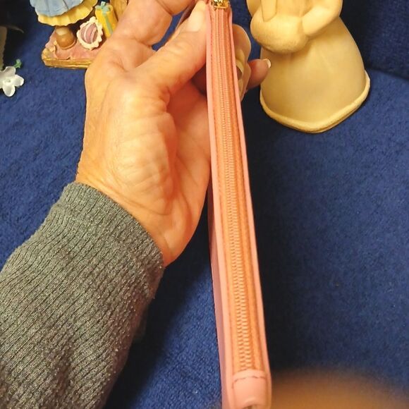 KATE SPADE Top Zippered Wristlet. Pink/Salmon - Picture 7 of 7